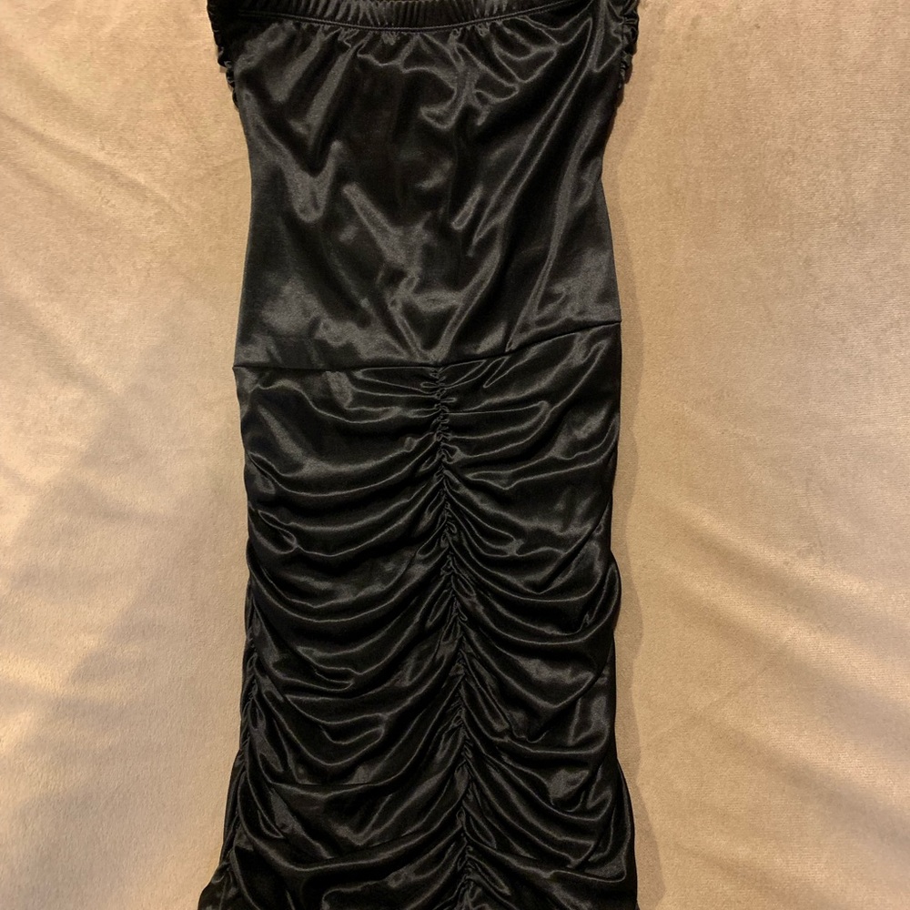 Strapless Silky black Dress